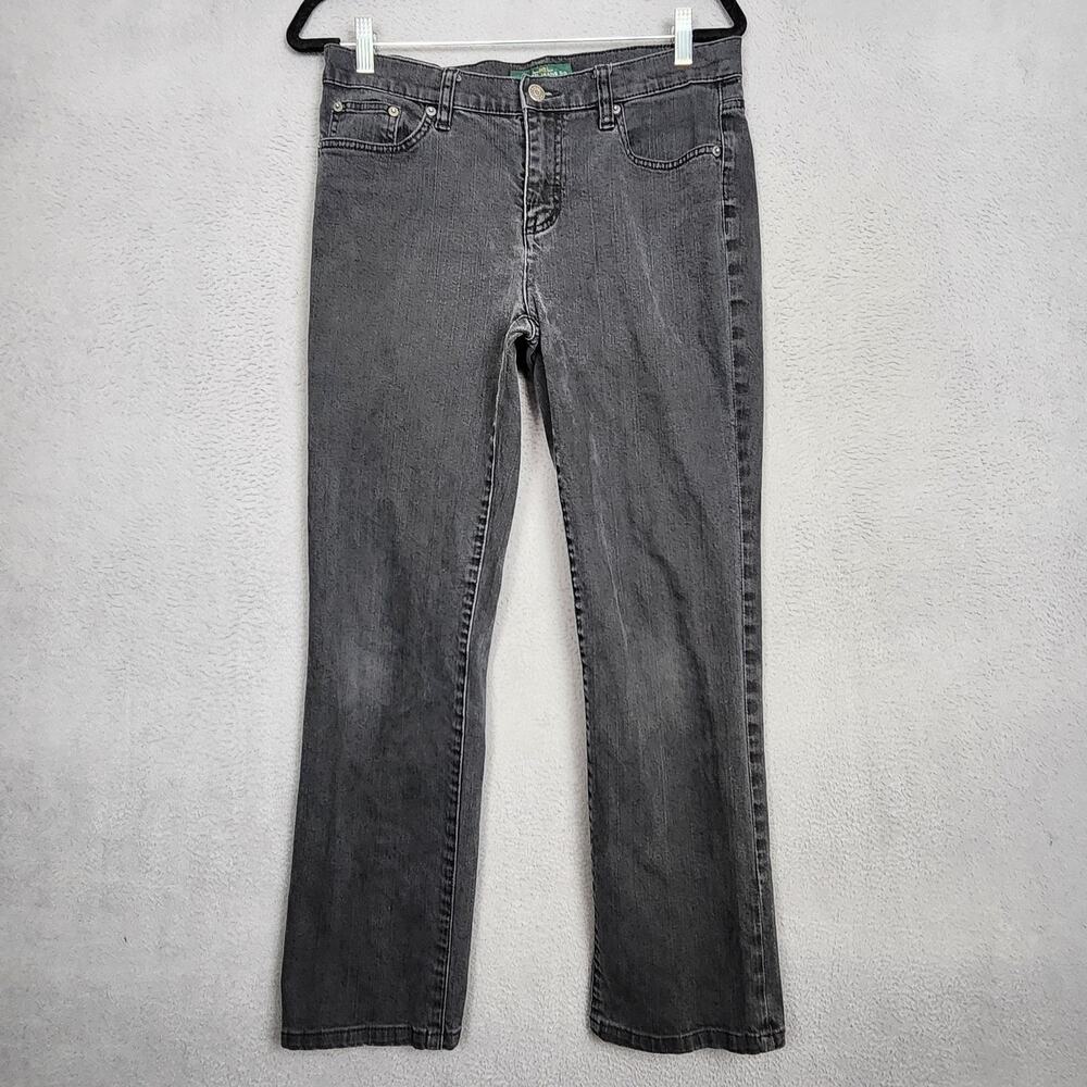 LRL Lauren Jeans Co Ralph Lauren Jeans Womens 8 Black Classic Straight 32X28
